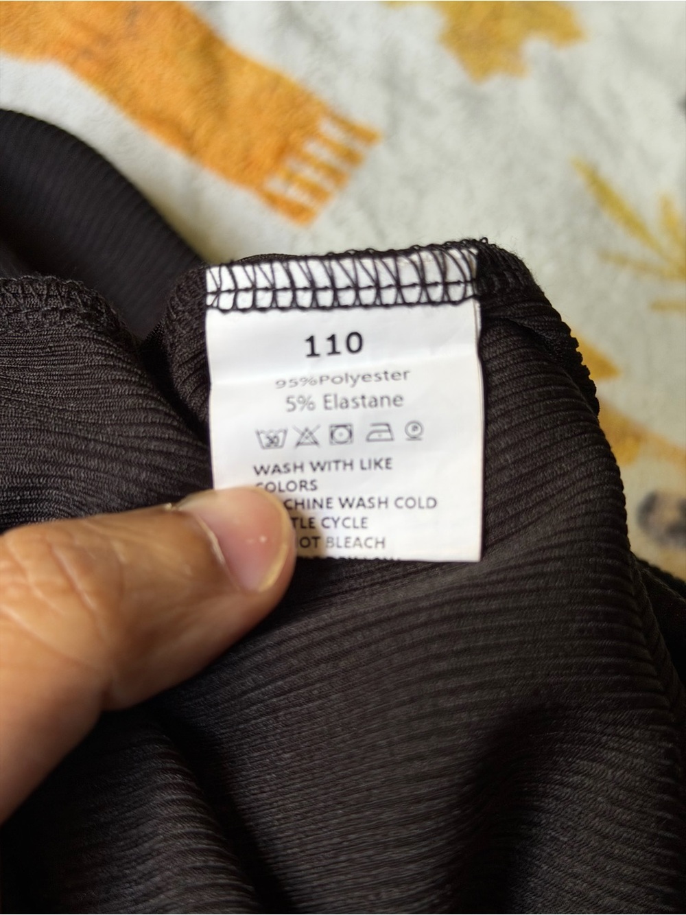 Girl Black Stretch Polyester dress